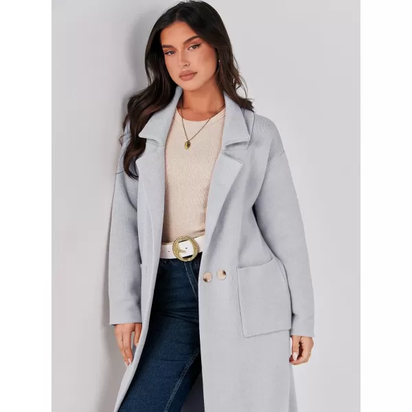 imageANRABESS Womens Long Sweater Coats Open Front Knit Cardigans Long Sleeve Lapel Oversized Fall Winter Coatigan JacketsGrey
