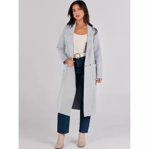 imageANRABESS Womens Long Sweater Coats Open Front Knit Cardigans Long Sleeve Lapel Oversized Fall Winter Coatigan JacketsGrey