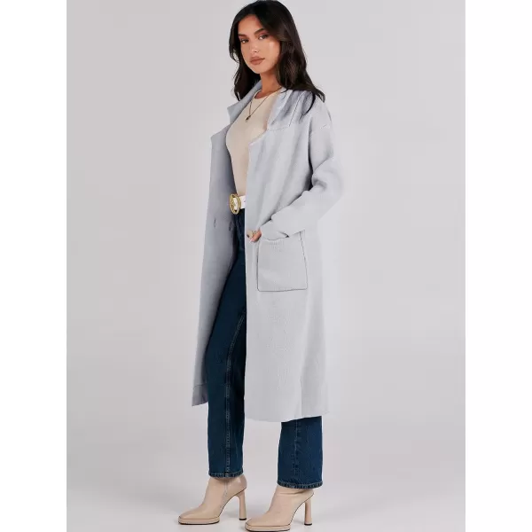 imageANRABESS Womens Long Sweater Coats Open Front Knit Cardigans Long Sleeve Lapel Oversized Fall Winter Coatigan JacketsGrey