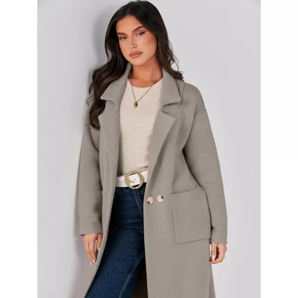 imageANRABESS Womens Long Sweater Coats Open Front Knit Cardigans Long Sleeve Lapel Oversized Fall Winter Coatigan JacketsTaupe