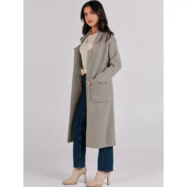 imageANRABESS Womens Long Sweater Coats Open Front Knit Cardigans Long Sleeve Lapel Oversized Fall Winter Coatigan JacketsTaupe
