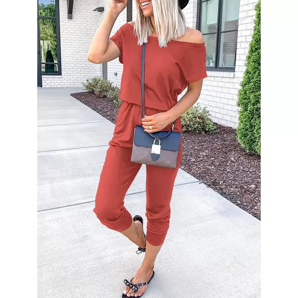 imageANRABESS Womens Loose Casual Off Shoulder Elastic Waist Stretchy Long Romper Jumpsuit01rust