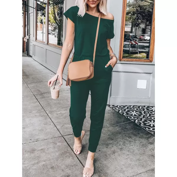 imageANRABESS Womens Loose Casual Off Shoulder Elastic Waist Stretchy Long Romper Jumpsuit01wool Green