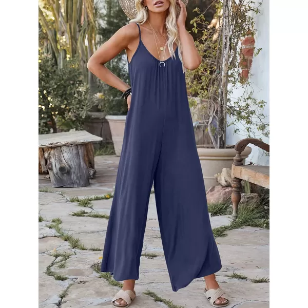 imageANRABESS Womens Loose Casual Sleeveless Adjustable Spaghetti Strap Jumpsuits Stretchy Wide Leg Rompers with Pockets02 Navyblue