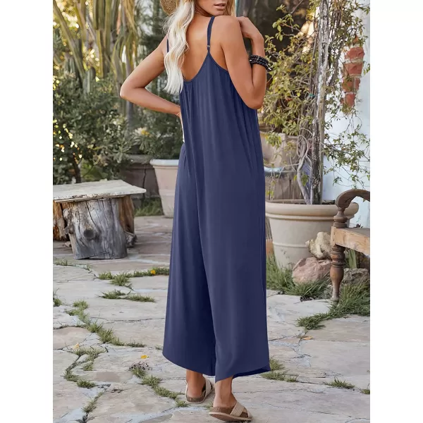 imageANRABESS Womens Loose Casual Sleeveless Adjustable Spaghetti Strap Jumpsuits Stretchy Wide Leg Rompers with Pockets02 Navyblue