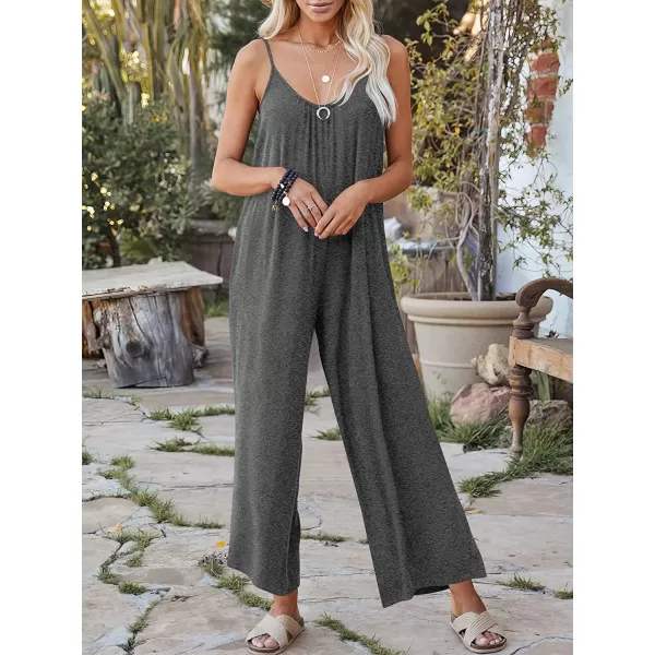 imageANRABESS Womens Loose Casual Sleeveless Adjustable Spaghetti Strap Jumpsuits Stretchy Wide Leg Rompers with Pockets05 Grey