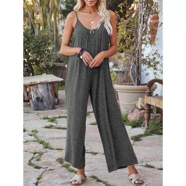 imageANRABESS Womens Loose Casual Sleeveless Adjustable Spaghetti Strap Jumpsuits Stretchy Wide Leg Rompers with Pockets05 Grey