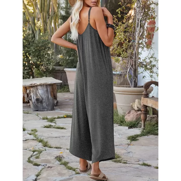 imageANRABESS Womens Loose Casual Sleeveless Adjustable Spaghetti Strap Jumpsuits Stretchy Wide Leg Rompers with Pockets05 Grey