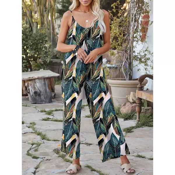 imageANRABESS Womens Loose Casual Sleeveless Adjustable Spaghetti Strap Jumpsuits Stretchy Wide Leg Rompers with Pockets9 Leaf Print