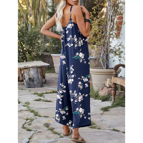 imageANRABESS Womens Loose Casual Sleeveless Adjustable Spaghetti Strap Jumpsuits Stretchy Wide Leg Rompers with PocketsBlue Floral