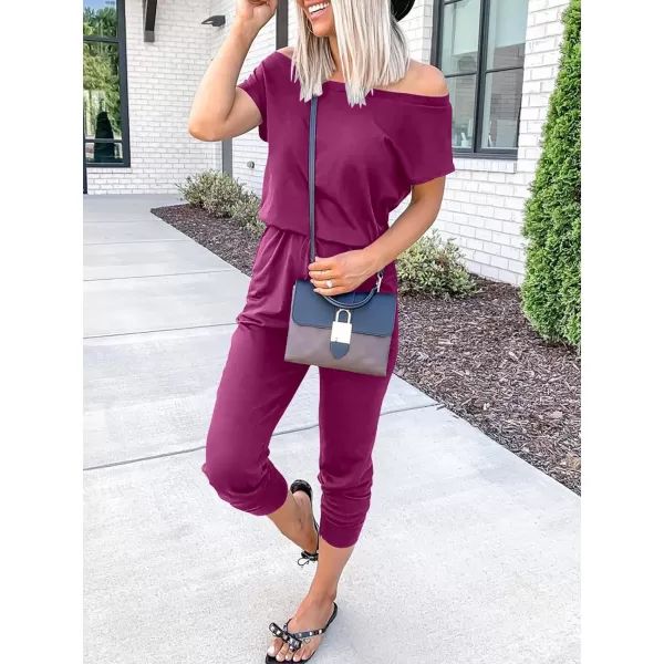 imageANRABESS Womens Loose Summer Casual Off Shoulder Elastic Waist Stretchy Long Romper Jumpsuit01purple