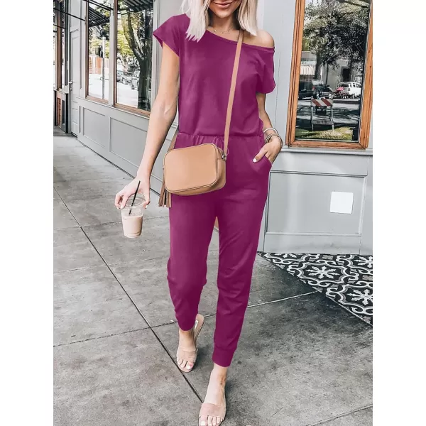 imageANRABESS Womens Loose Summer Casual Off Shoulder Elastic Waist Stretchy Long Romper Jumpsuit01purple