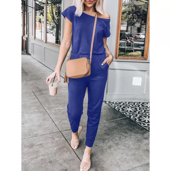 imageANRABESS Womens Loose Summer Casual Off Shoulder Elastic Waist Stretchy Long Romper Jumpsuit01royal Blue