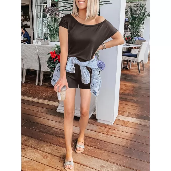 imageANRABESS Womens Loose Summer Casual Off Shoulder Elastic Waist Stretchy Long Romper Jumpsuit05coffee