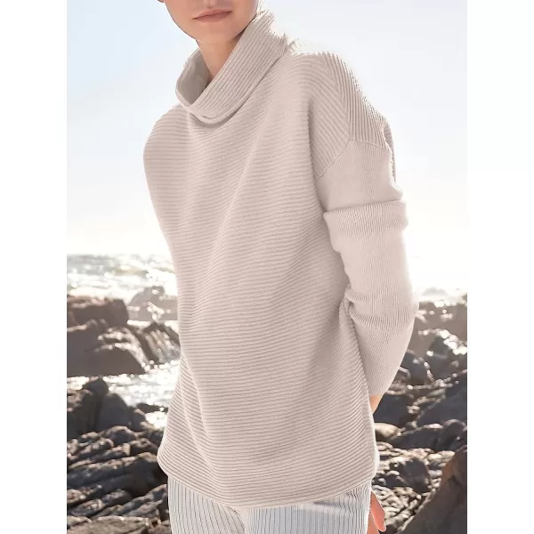 imageANRABESS Womens Mock Neck Batwing Long Sleeve Ribbed Knit Casual Soft Pullover Sweater Jumper TopGrey
