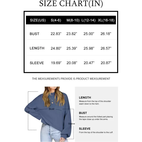 imageANRABESS Womens Mock Neck Batwing Sleeve 2024 Spring Oversized Sweater Casual Ribbed Knit Tunic Pullover TopDusty Blue