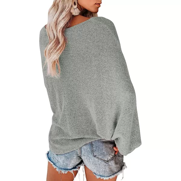 imageANRABESS Womens Off Shoulder Long Sleeve Oversized Pullover Sweater Knit Jumper Loose Tops03grey