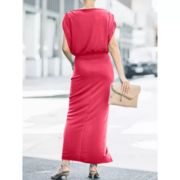 imageANRABESS Womens Off The Shoulder Summer Short Sleeve Wrap Slit Bodycon Maxi Elegant DressANRABESS Womens Off The Shoulder Summer Short Sleeve Wrap Slit Bodycon Maxi Elegant Dress