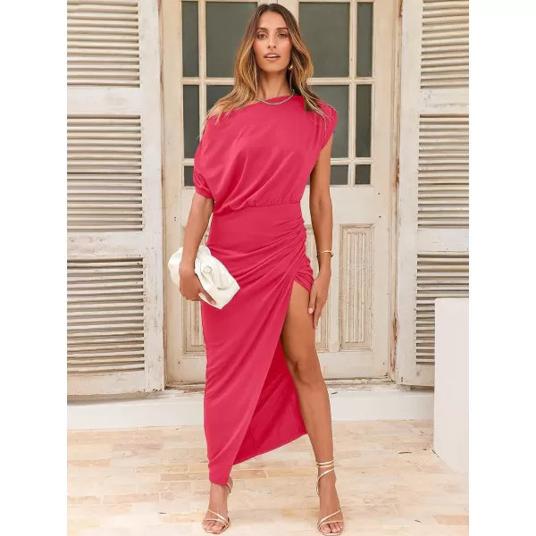 imageANRABESS Womens Off The Shoulder Summer Short Sleeve Wrap Slit Bodycon Maxi Elegant DressANRABESS Womens Off The Shoulder Summer Short Sleeve Wrap Slit Bodycon Maxi Elegant Dress