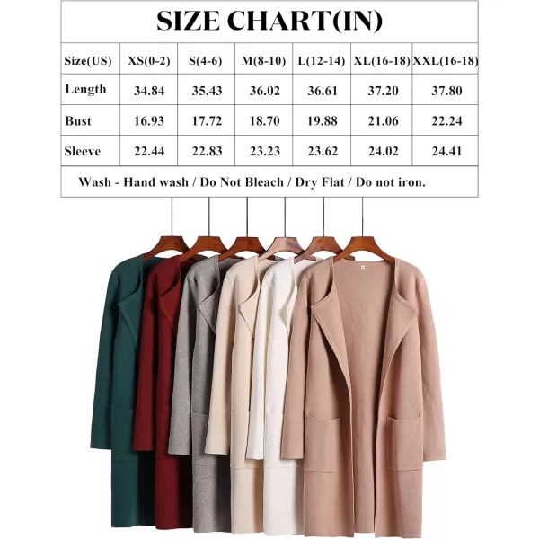 imageANRABESS Womens Open Front Knit Cardigan Long Sleeve Lapel Casual Solid Classy Sweater JacketSky Blue