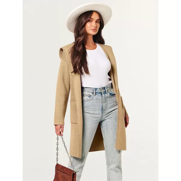 imageANRABESS Womens Open Front Long Sleeve Oversized Hoodie Cardigan Coat Casual Pockets Knit Cotigan SweaterAlmond