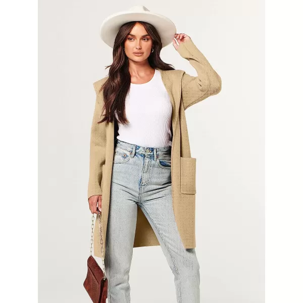 imageANRABESS Womens Open Front Long Sleeve Oversized Hoodie Cardigan Coat Casual Pockets Knit Cotigan SweaterAlmond