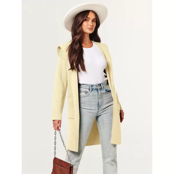 imageANRABESS Womens Open Front Long Sleeve Oversized Hoodie Cardigan Coat Casual Pockets Knit Cotigan SweaterBeige