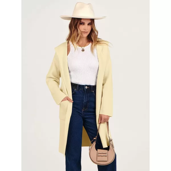 imageANRABESS Womens Open Front Long Sleeve Oversized Hoodie Cardigan Coat Casual Pockets Knit Cotigan SweaterBeige