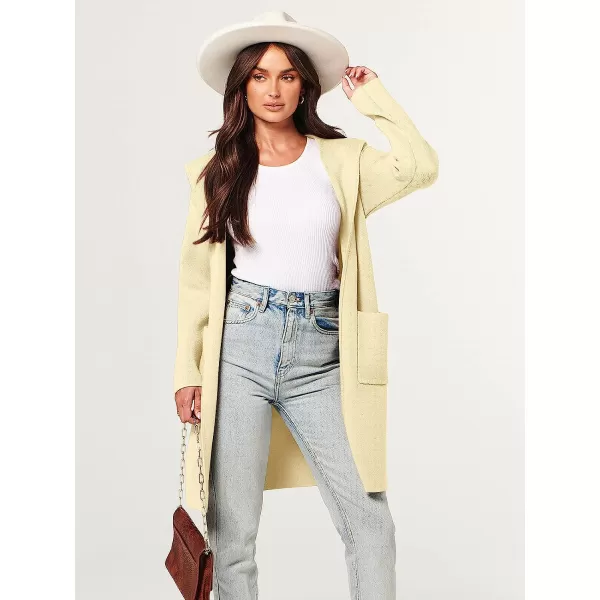 imageANRABESS Womens Open Front Long Sleeve Oversized Hoodie Cardigan Coat Casual Pockets Knit Cotigan SweaterBeige