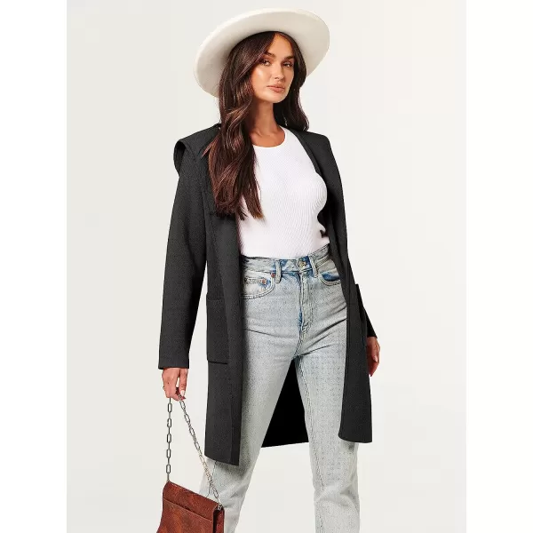imageANRABESS Womens Open Front Long Sleeve Oversized Hoodie Cardigan Coat Casual Pockets Knit Cotigan SweaterBlack