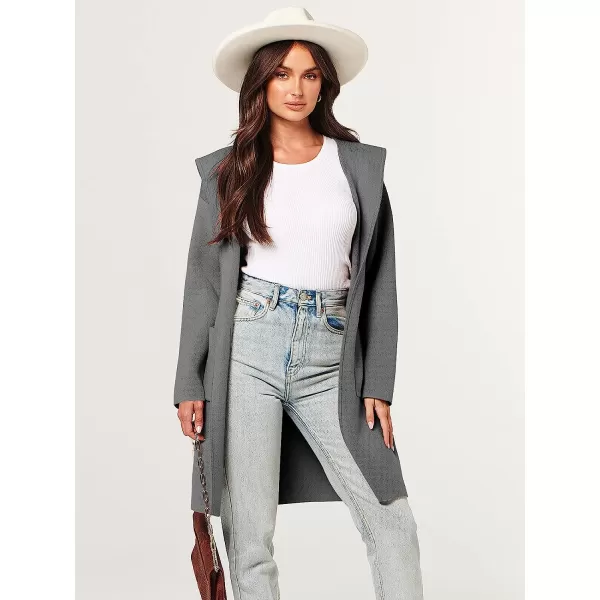 imageANRABESS Womens Open Front Long Sleeve Oversized Hoodie Cardigan Coat Casual Pockets Knit Cotigan SweaterGray