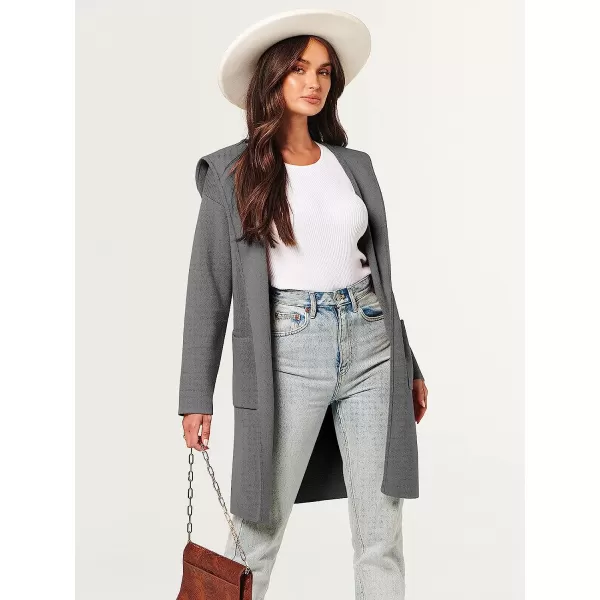 imageANRABESS Womens Open Front Long Sleeve Oversized Hoodie Cardigan Coat Casual Pockets Knit Cotigan SweaterGray