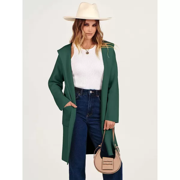 imageANRABESS Womens Open Front Long Sleeve Oversized Hoodie Cardigan Coat Casual Pockets Knit Cotigan SweaterOpal Green