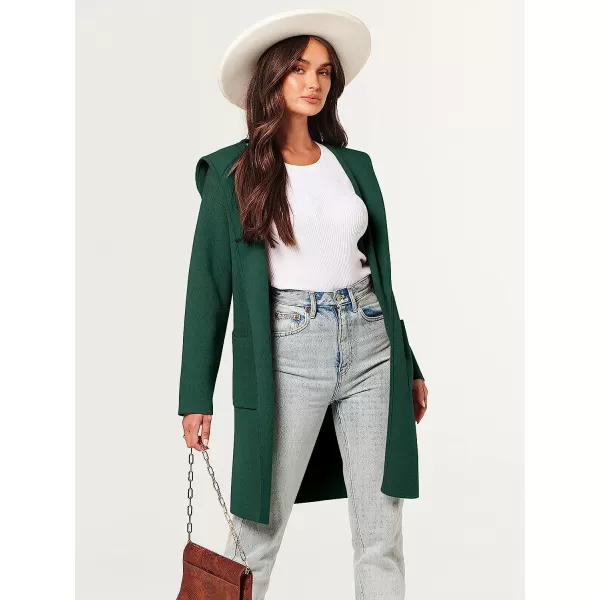 imageANRABESS Womens Open Front Long Sleeve Oversized Hoodie Cardigan Coat Casual Pockets Knit Cotigan SweaterOpal Green