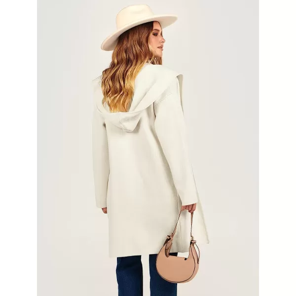 imageANRABESS Womens Open Front Long Sleeve Oversized Hoodie Cardigan Coat Casual Pockets Knit Cotigan SweaterWhite