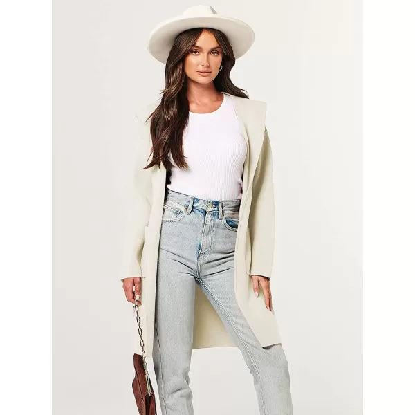 imageANRABESS Womens Open Front Long Sleeve Oversized Hoodie Cardigan Coat Casual Pockets Knit Cotigan SweaterWhite