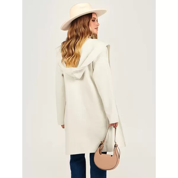 imageANRABESS Womens Open Front Long Sleeve Oversized Hoodie Cardigan Coat Casual Pockets Knit Cotigan SweaterWhite