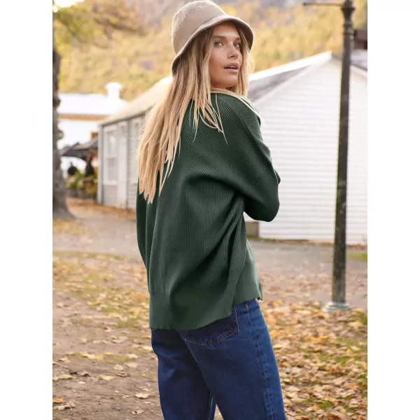 imageANRABESS Womens Open Front Oversized Chunky Knit Long Sleeve Casual Loose Fall Fashion Sweaters CardiganArmy Green