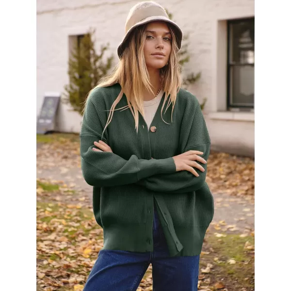 imageANRABESS Womens Open Front Oversized Chunky Knit Long Sleeve Casual Loose Fall Fashion Sweaters CardiganArmy Green