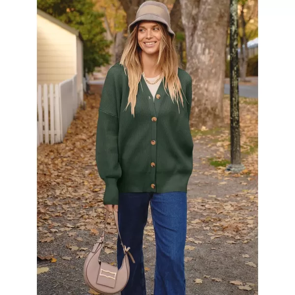 imageANRABESS Womens Open Front Oversized Chunky Knit Long Sleeve Casual Loose Fall Fashion Sweaters CardiganArmy Green