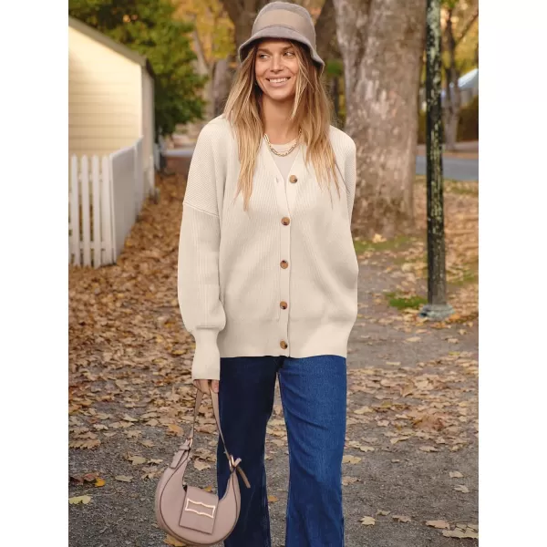 imageANRABESS Womens Open Front Oversized Chunky Knit Long Sleeve Casual Loose Fall Fashion Sweaters CardiganBeige