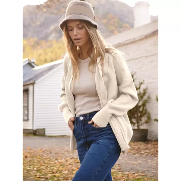 imageANRABESS Womens Open Front Oversized Chunky Knit Long Sleeve Casual Loose Fall Fashion Sweaters CardiganBeige
