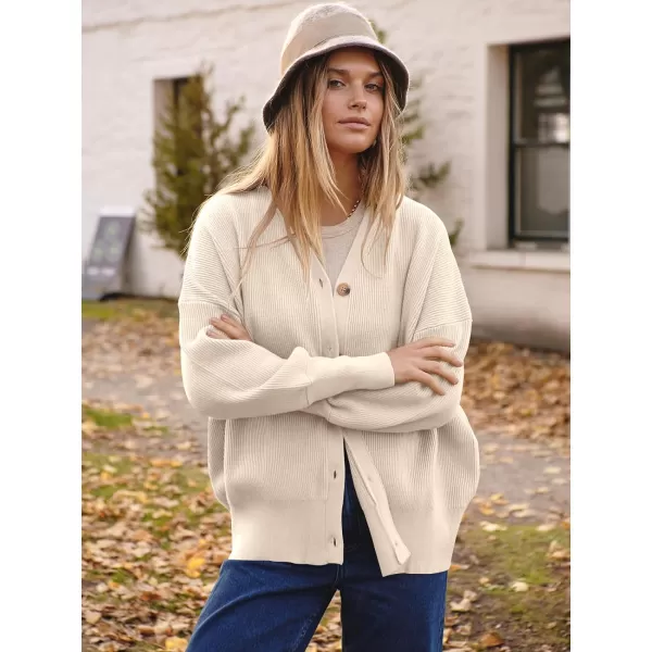 imageANRABESS Womens Open Front Oversized Chunky Knit Long Sleeve Casual Loose Fall Fashion Sweaters CardiganBeige