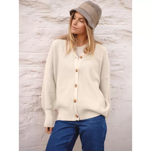 imageANRABESS Womens Open Front Oversized Chunky Knit Long Sleeve Casual Loose Fall Fashion Sweaters CardiganBeige