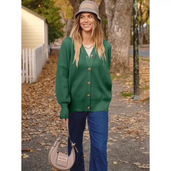 imageANRABESS Womens Open Front Oversized Chunky Knit Long Sleeve Casual Loose Fall Fashion Sweaters CardiganGray Green