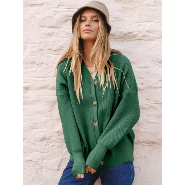 imageANRABESS Womens Open Front Oversized Chunky Knit Long Sleeve Casual Loose Fall Fashion Sweaters CardiganGray Green