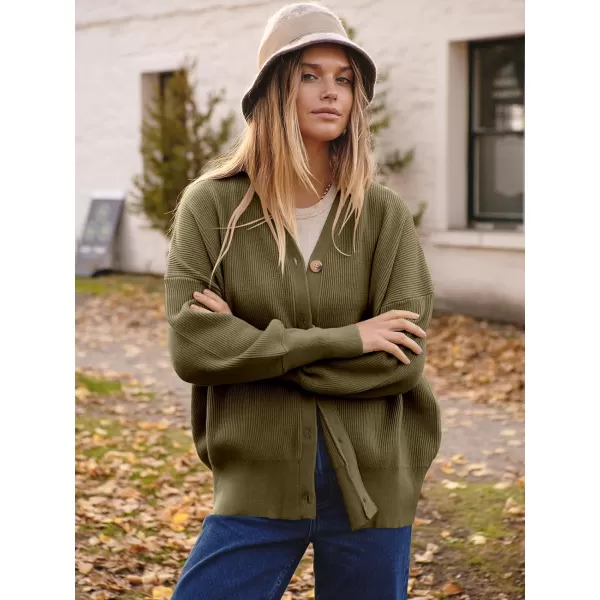 imageANRABESS Womens Open Front Oversized Chunky Knit Long Sleeve Casual Loose Fall Fashion Sweaters CardiganLight Brown