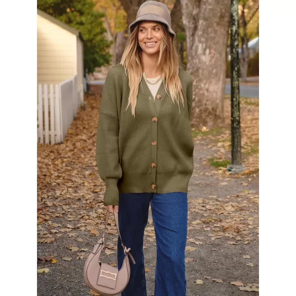 imageANRABESS Womens Open Front Oversized Chunky Knit Long Sleeve Casual Loose Fall Fashion Sweaters CardiganLight Brown