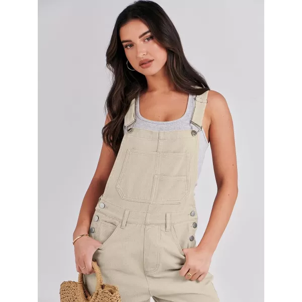 imageANRABESS Womens Overalls Casual Loose Fit Adjustable Strap Denim Bib Overall Jeans Pants JumpsuitsApricot