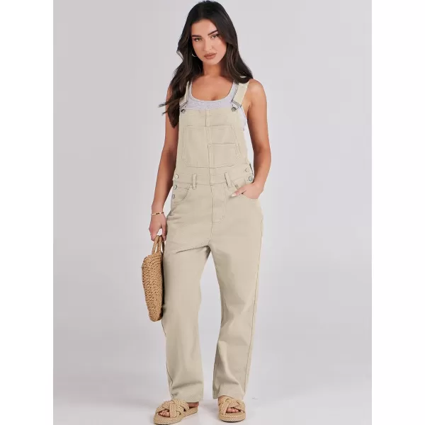 imageANRABESS Womens Overalls Casual Loose Fit Adjustable Strap Denim Bib Overall Jeans Pants JumpsuitsApricot